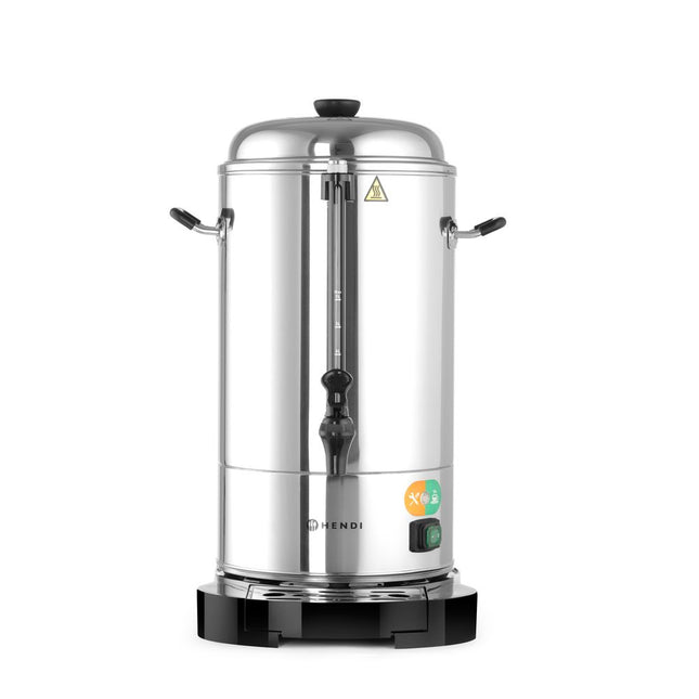 Hendi percolator dubbelwandig 15 liter – grote koffiepercolator 1500W voor evenementen