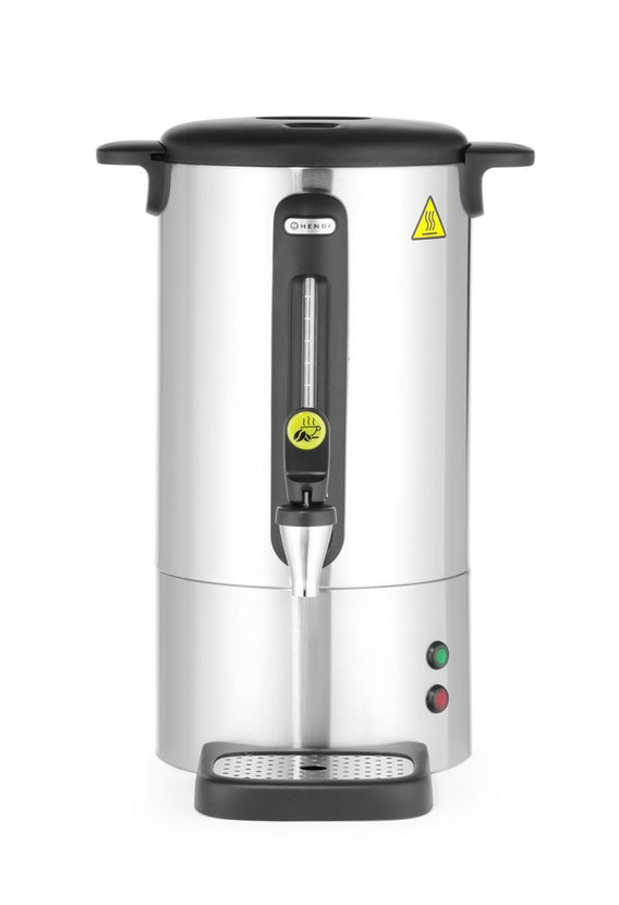 Hendi roestvrijstalen koffiepercolator 13 l – met tapkraan voor buffet en feestzaal