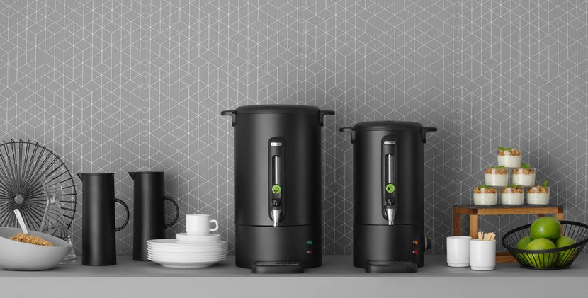 Hendi matzwarte warmhoudketel 10 liter – voor thee, koffie en glühwein in het restaurant