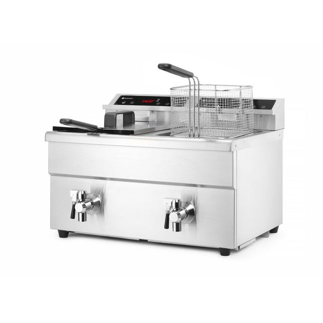 Hendi dubbele inductie friteuse Kitchen Line 2x8 liter 2x3500W voor horeca