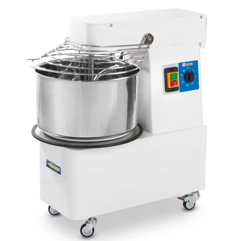Hendi spiraalmixer 20 liter – deegkneder tot 17 kg deeg, 400V 750W voor bakkerij en pizzeria