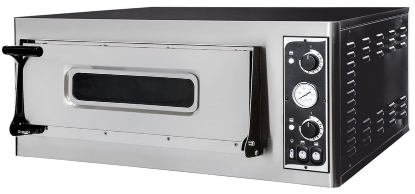 Hendi Pizza Oven Basic 4 G – 4700W pizza-oven voor vier pizza's in restaurant en pizzeria