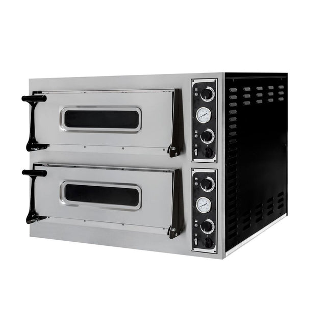 Hendi pizzaoven Basic 44 G 9400W – gasgestookte pizzaoven voor pizzeria en horeca
