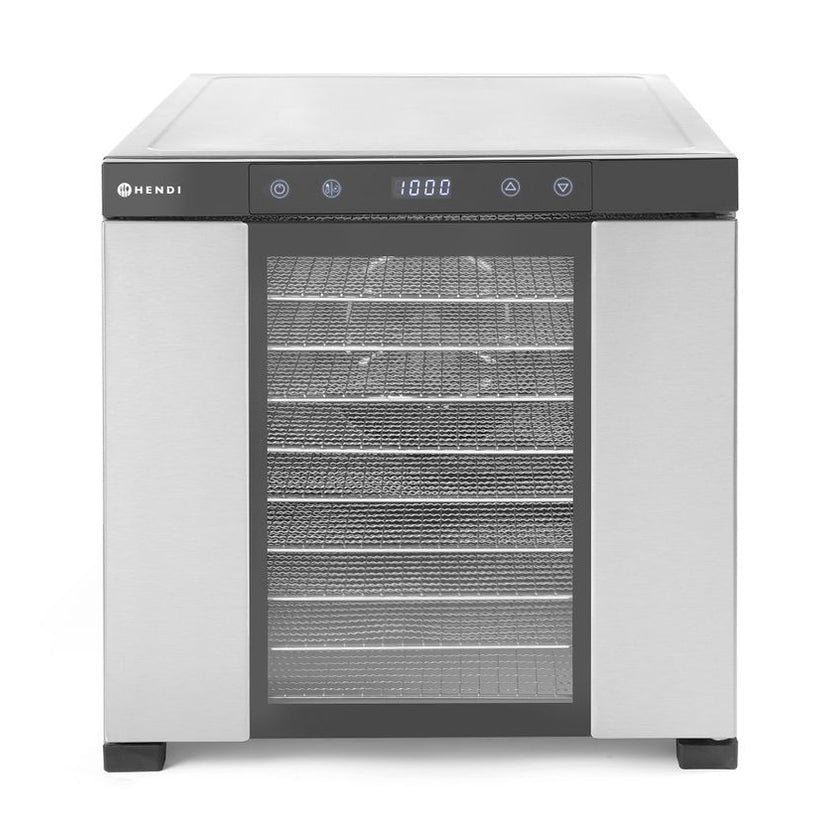 Hendi voedseldroger RVS 10 trays – Profi Line droogoven voor fruit, kruiden en groente