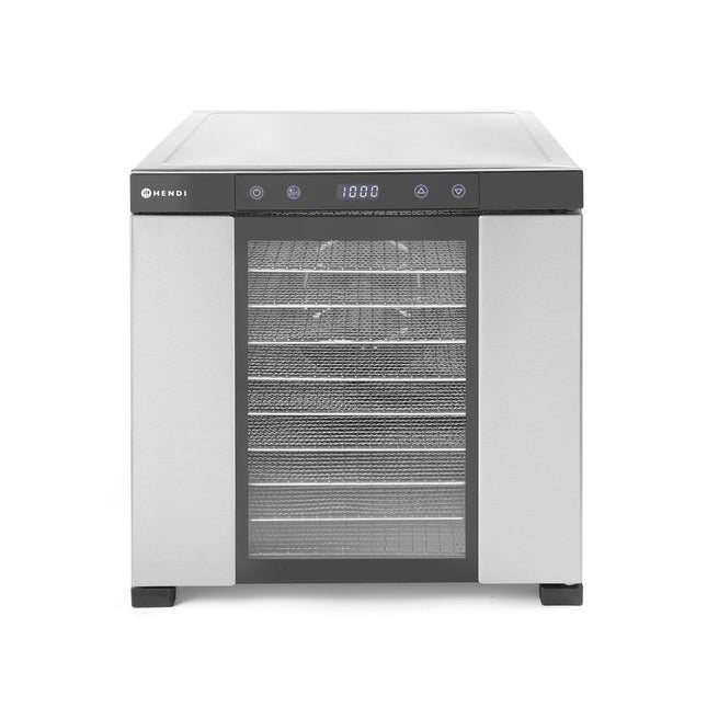 Hendi voedseldroger RVS 10 trays – Profi Line droogoven voor fruit, kruiden en groente