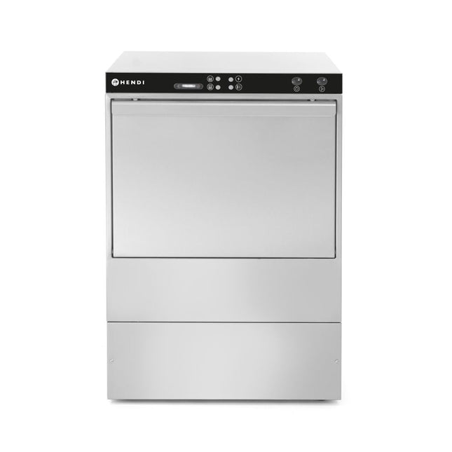 Hendi vaatwasser K50 met afvoerpomp – rvs vaatwasmachine voor bar en restaurant