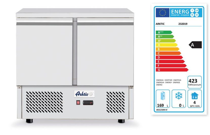 Hendi koelwerkbank met twee deuren – RVS koeling 250W voor restaurant en snackbar