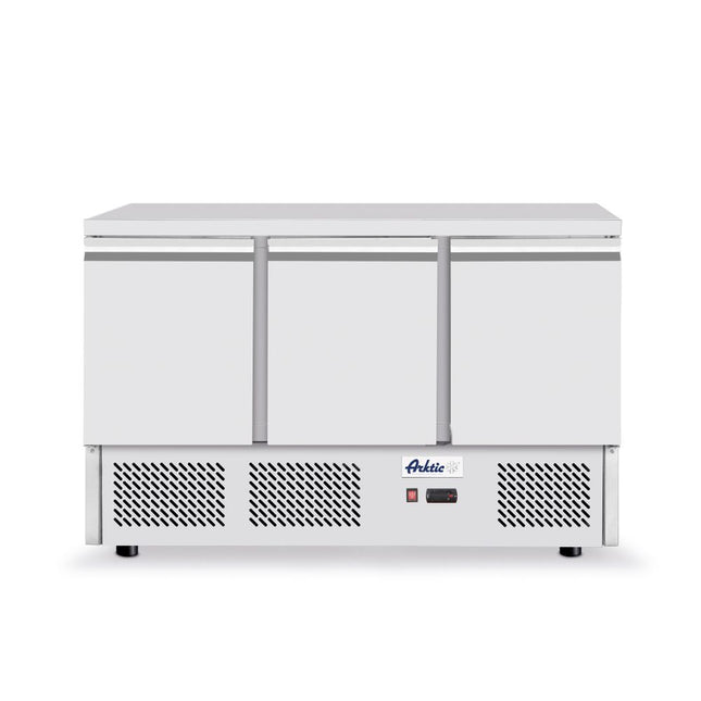 Hendi koelbank 3 deurs – 1365x700x850 mm koelwerkbank 270W voor de horecakeuken
