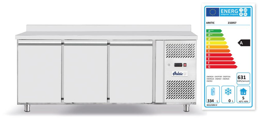 Hendi 3-deurs koelwerkbank 1795 mm – ruim werkblad met koeling voor restaurant en hotel