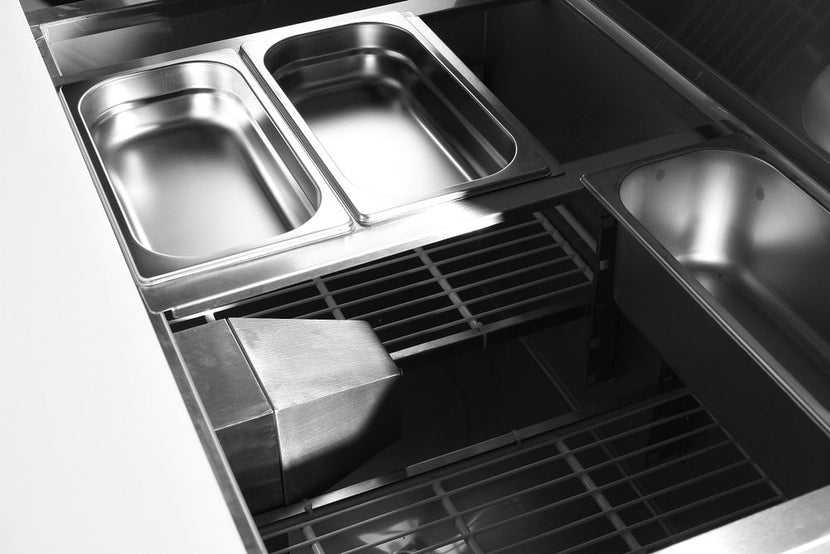 Hendi koelsaladette met twee deuren – praktische mise-en-place koeling voor catering
