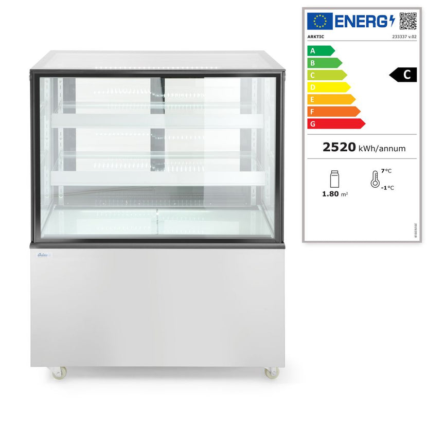 Hendi glasdeur koelkast 300 l – verlichte vitrine voor frisdrank en bier in café