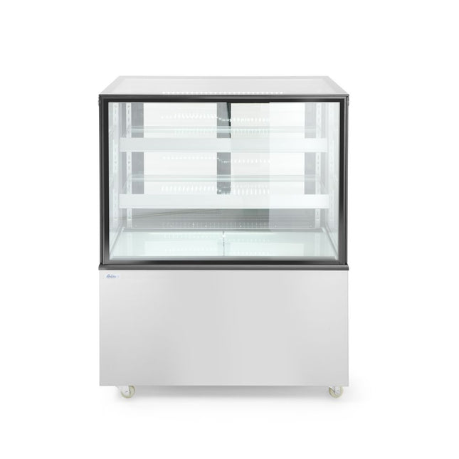 Hendi koelvitrine 300 liter – met 2 schappen en glazen deur voor dranken in de horeca