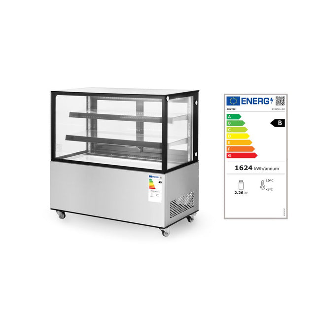 Hendi koelvitrine 510 liter – met 2 schappen en glazen deur voor drankenpresentatie
