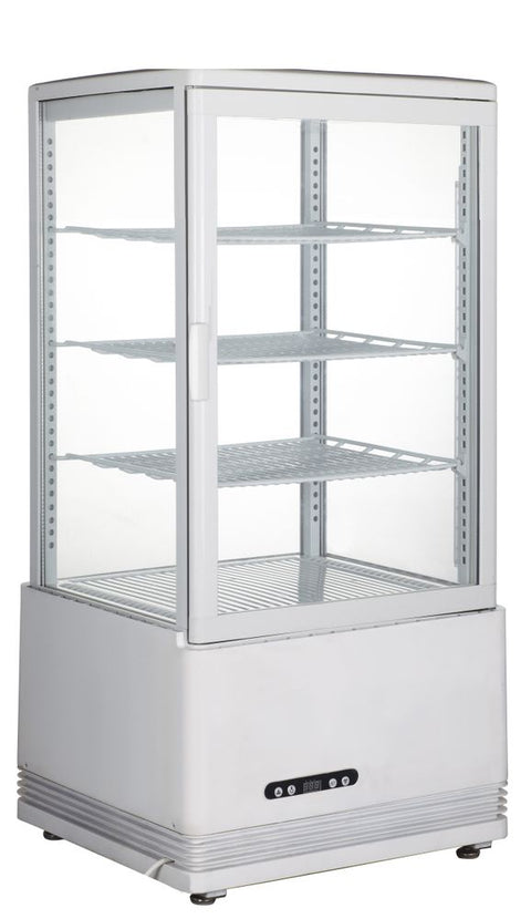 Hendi koelvitrinekast 68 l wit – toonbankkoeling voor lunchroom, hotel en foodservice