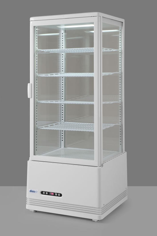 Hendi koelvitrinekast 98 l wit – toonbankkoeling voor lunchroom, hotel en foodservice