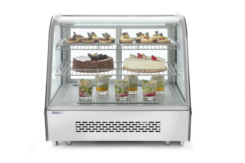 Hendi tafelmodel koelvitrine 120 liter – 230V 160W toonbankkoeling voor snacks en drank
