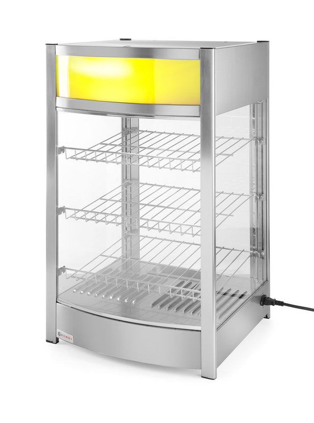 Hendi opzet warmhoudkast 97 liter – 230V 800W warmhoudvitrine voor snacks en gerechten