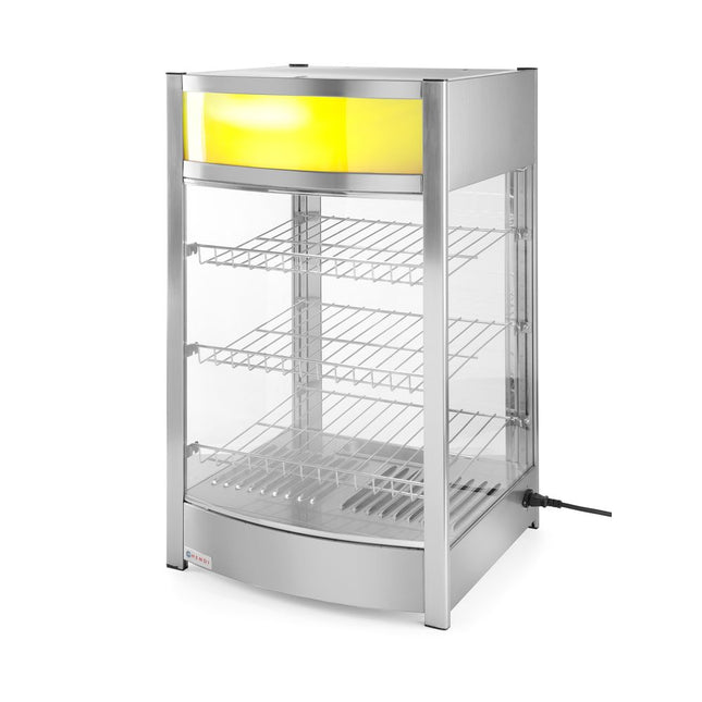 Hendi opzet warmhoudkast 97 liter – 230V 800W warmhoudvitrine voor snacks en gerechten