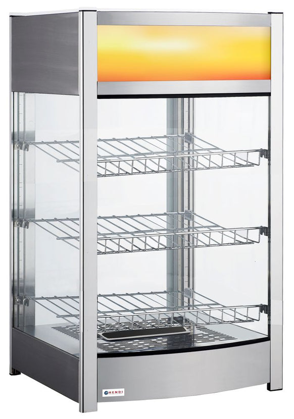 Hendi opzet warmhoudkast met glasdeur – 97 l presentatie van warme producten in de horeca