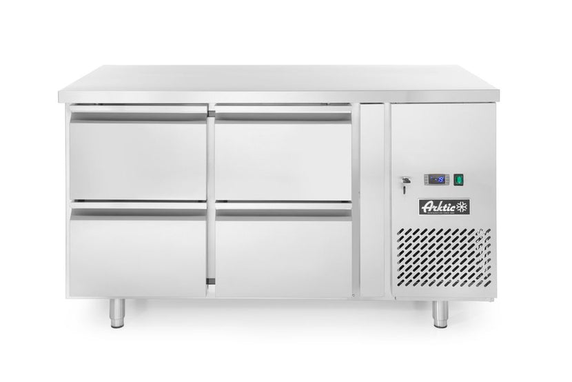 Hendi koelwerkbank met 4 lades 280 l – 1360x700x850 mm 330W voor de horecakeuken