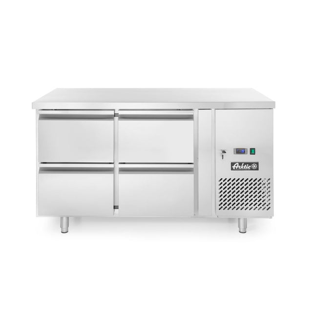 Hendi koelwerkbank met 4 lades 280 l – 1360x700x850 mm 330W voor de horecakeuken