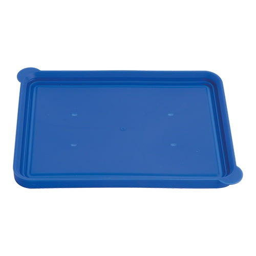 EMGA Blauw dinnerdeksel 23x17,5 cm van opzij – hersluitbaar deksel voor maaltijdservice