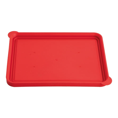 EMGA Rood dinnerdeksel 23x17,5 cm in detail – kleurcodering voor zorgmaaltijden