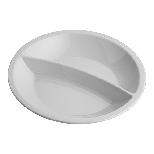 EMGA Dinnerbord Ø 25,5 cm 2-vaks – rond bord met twee vakken voor maaltijdservice