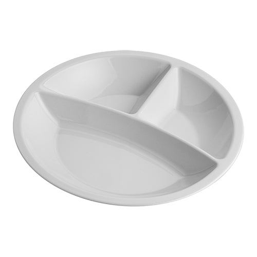 EMGA Dinnerbord Ø 25,5 cm 3-vaks – rond bord met drie compartimenten voor maaltijden