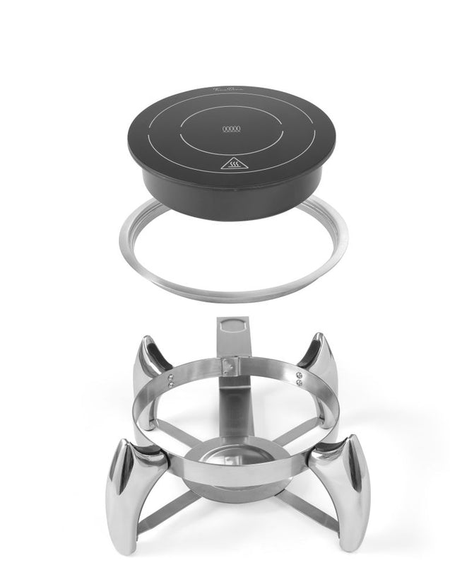 Hendi inductie inbouwplaat met chafing dish – warmhoudoplossing voor catering