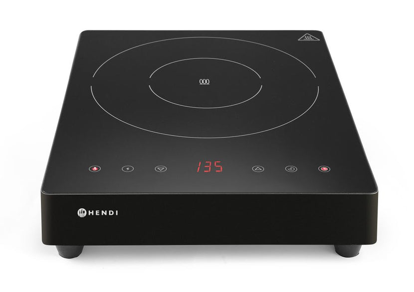 Hendi inductiekookplaat 3500W Black Line – krachtige kookplaat voor de horecakeuken