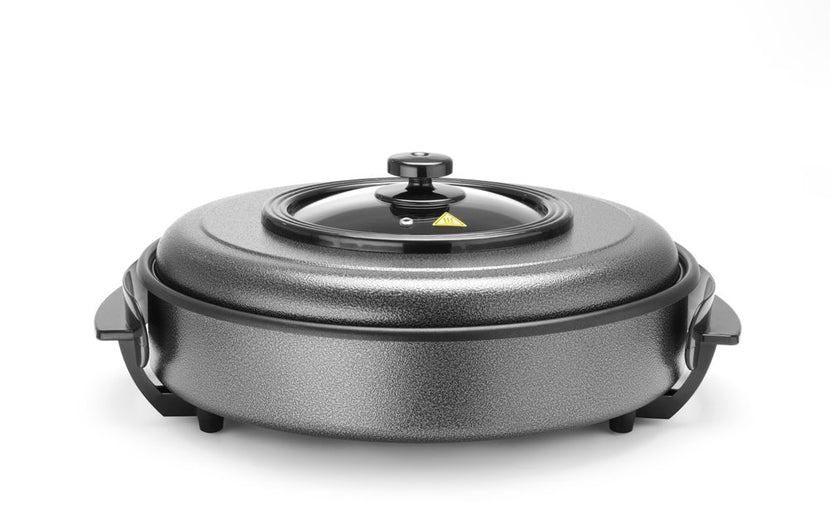 Hendi partypan 400 mm – elektrische bakplaat 230V 1400W voor gourmet en buffet