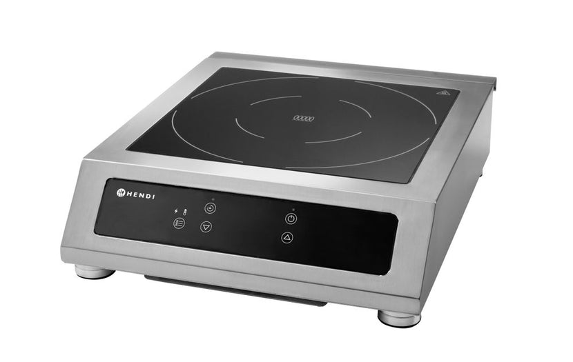 Digitale inductieplaat 3500 D XL van Hendi met extra groot kookvlak voor de horeca