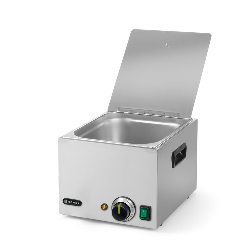 Worstenwarmer 10 l van Hendi in rvs – hotdogs en worst serveren op temperatuur
