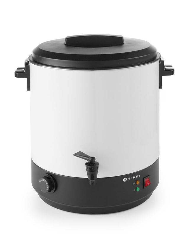 Hendi warme drankenketel wit 27 liter – 230V 1800W heetwaterdispenser voor evenementen