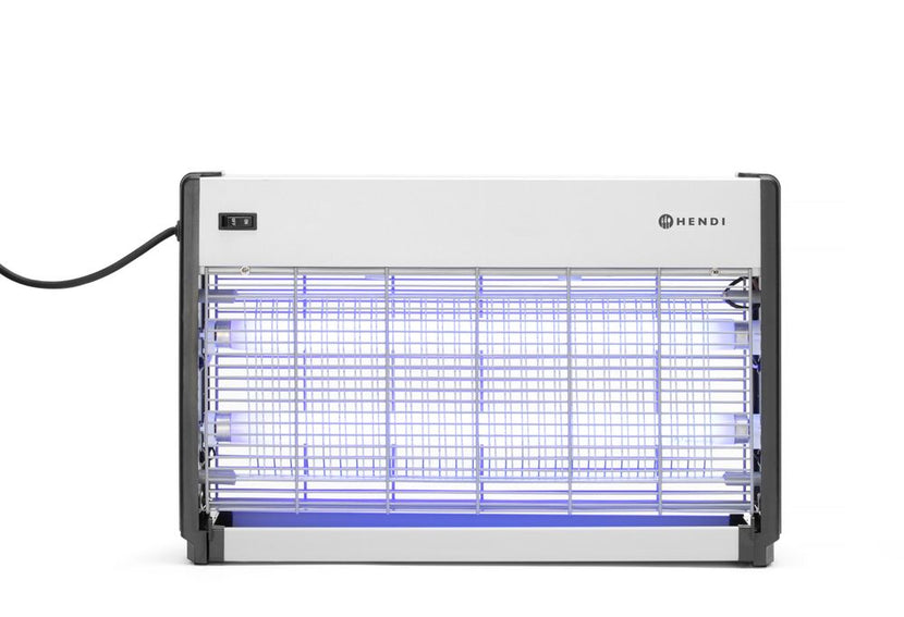 Aluminium insectenlamp 40W van Hendi met UV-buizen voor keuken en horecaruimte