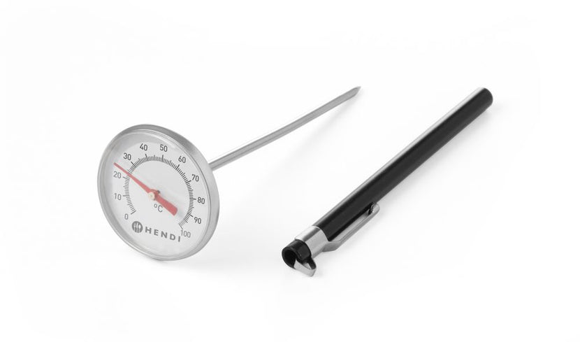 Hendi zakthermometer 127 mm rvs sonde 0 tot 100 °C – snel meten in de horecakeuken