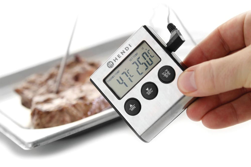 Hendi inklapbare thermometer 130 mm rvs sonde -50 tot 300 °C – compact in de zak