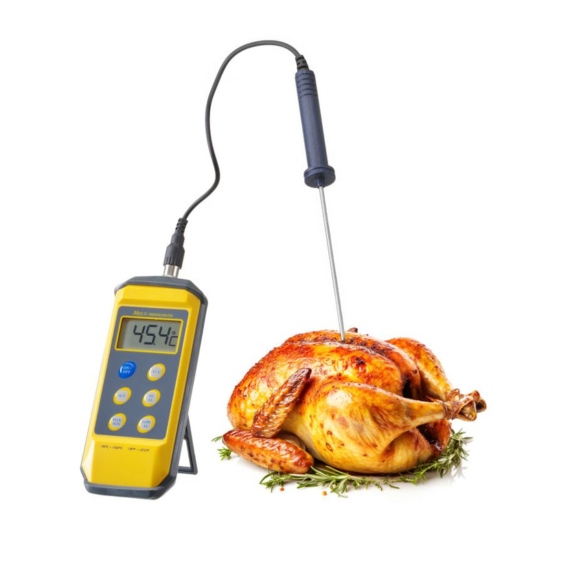 Afneembare stiftsonde van de Hendi digitale thermometer in detail