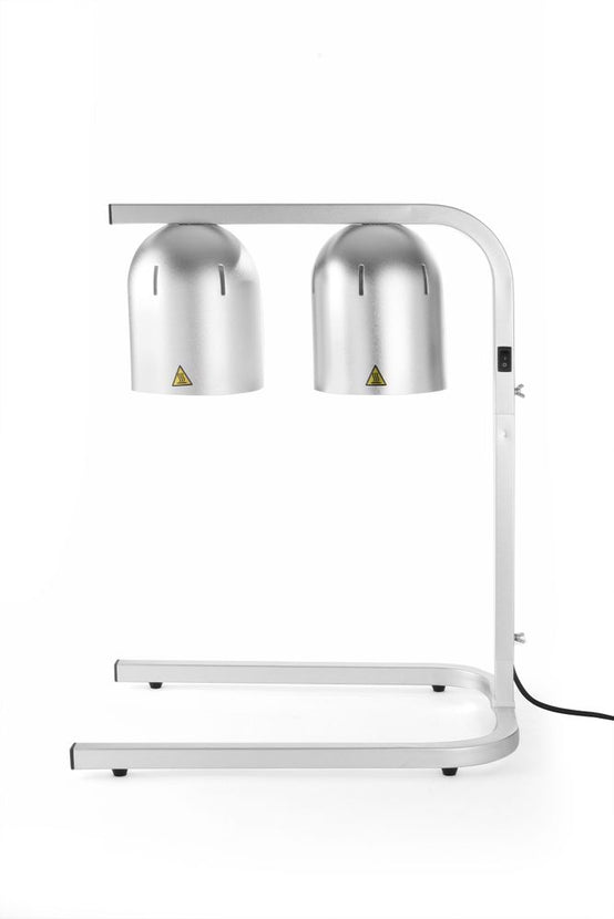 Hendi warmhoudbrug aluminium met 2 infraroodlampen – borden warmhouden in de keuken