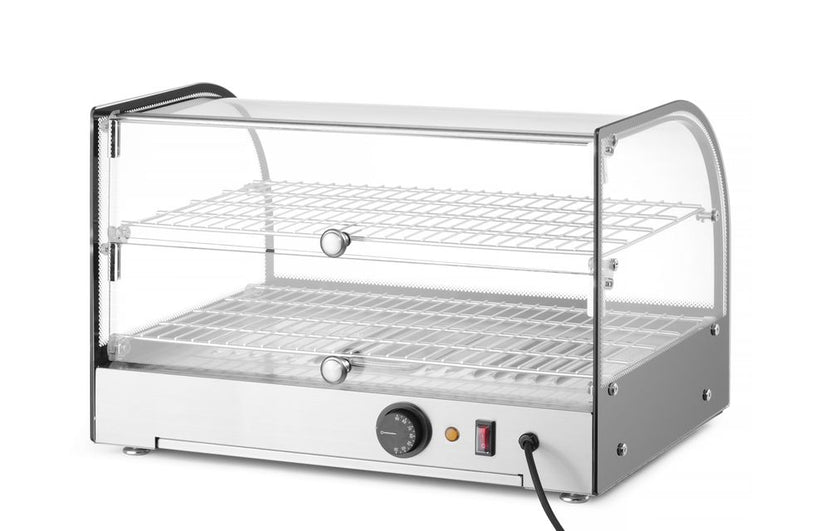 Hendi warmhoudvitrine 2 niveaus GN 1/1 230V 400W – dubbele etage voor snackbar