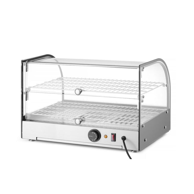 Hendi warmhoudvitrine 2 niveaus GN 1/1 230V 400W – dubbele etage voor snackbar