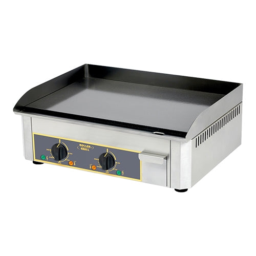 EMGA Elektrische bakplaat glad 58x36 cm – brede grillplaat voor de horecakeuken