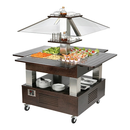 EMGA Buffet/saladbar 4x 1/1 GN – saladebuffet voor restaurant en lunchroom
