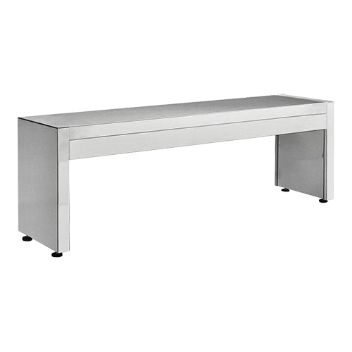 EMGA Plankstandaard 120 cm enkel – RVS wandschap voor de professionele keuken