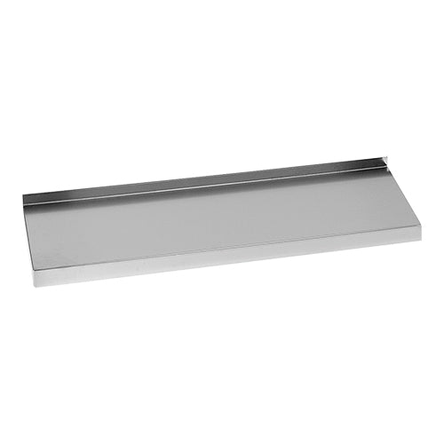EMGA Wandplank 120 cm met opstand – roestvrijstalen plank voor keukenopslag