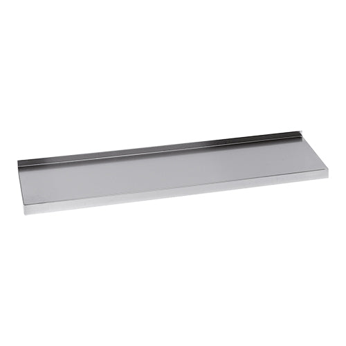 EMGA Wandplank 160 cm met opstand – lang RVS schap voor grootkeuken en catering
