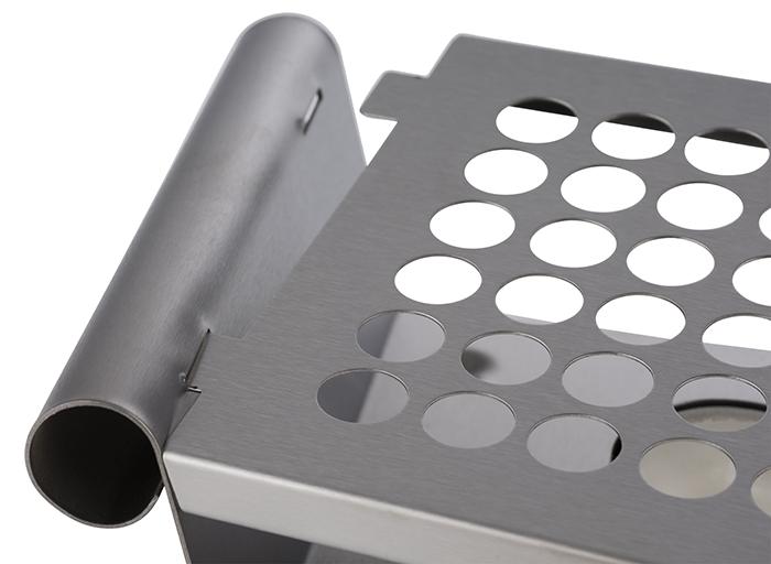 APS warmer 34 x 13 cm in gebruik – réchaud voor warme gerechten op buffet en events