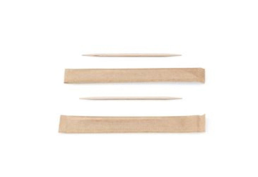 Tandenstokers hout 70 mm 1000/pak – Sier
