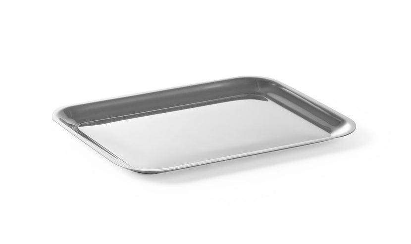 Hendi serveerschaaltje 205x155 mm rvs – roestvrijstalen schaal voor tafel en buffet